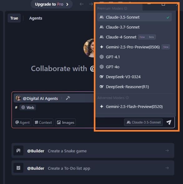Trae AI Different Models Trae AI Different Models