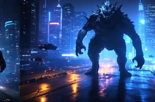 AI Chatbot Test6 Image #4 Generated with Grok with Monster Added