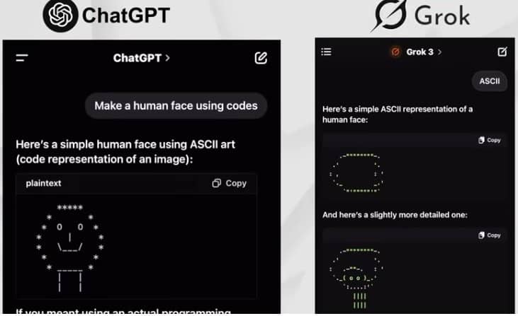 ChatGPT and Grok generate Human Face