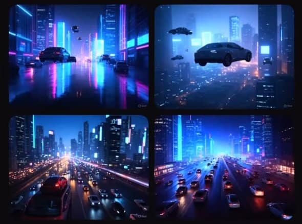 Image #3 Futuristic City Generated with Grok