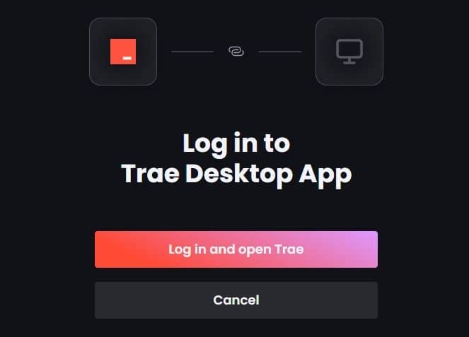 Log in to Trae IDE
